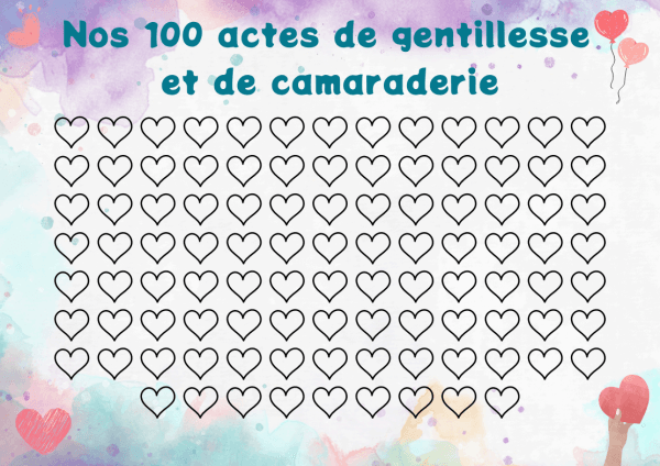 100 actes camaraderie