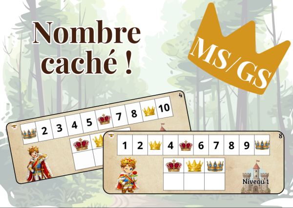 Apercu Atelier jeu Suite des nombres de 1 a 10 Maths MS GS