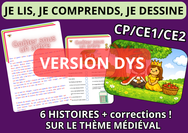 Apercu DYS Je lis tu dessines medieval roi reine chateau GS CP CE1