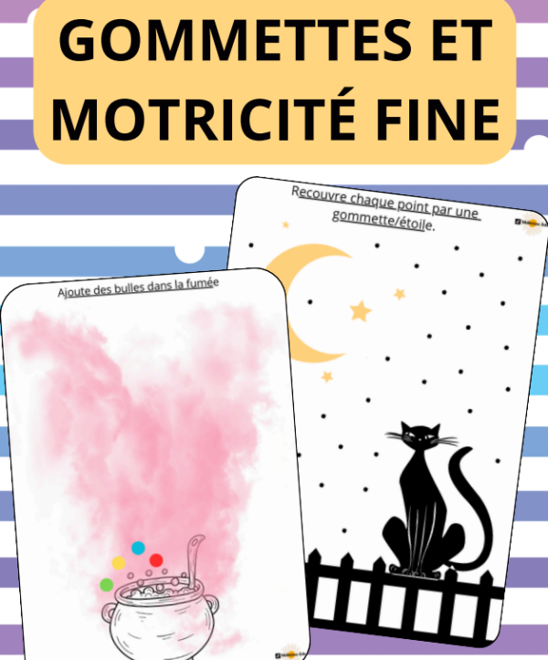 Apercu Gommettes Motricite fine MS GS CP Halloween