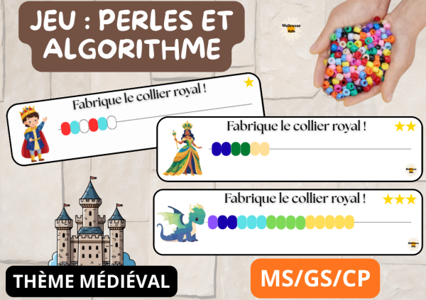 Apercu Jeu Manipulation Perles et algorithmes MS GS CP MEDIEVAL