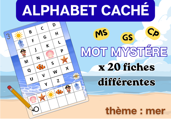 Apercu ete Alphabet 20 mots mysteres capitales MS GS CP