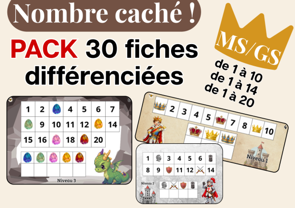 apercu Atelier jeu MS GS Suite des nombres PACK 30 activites