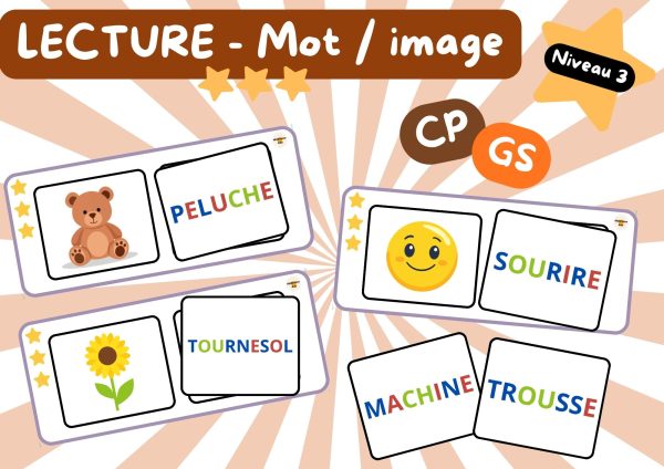 APERCU Le mot et l'image Lecture niveau 3 GS CP