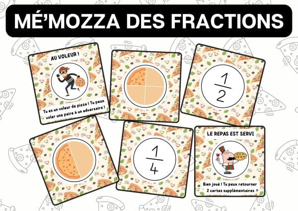 Aperçu Mé'mozza des fractions maths fraction ce1 ce2 cm1 cm2