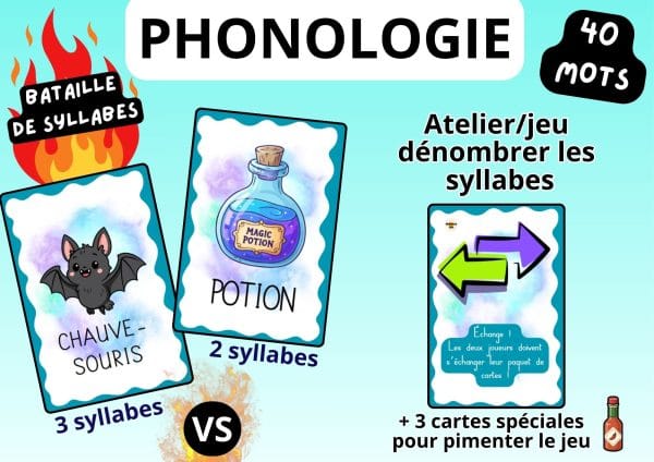 Aperçu Bataille des syllabes MS GS Sorcières