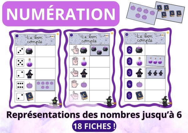 Aperçu MS GS Le bon compte 1 à 6 dénombrement