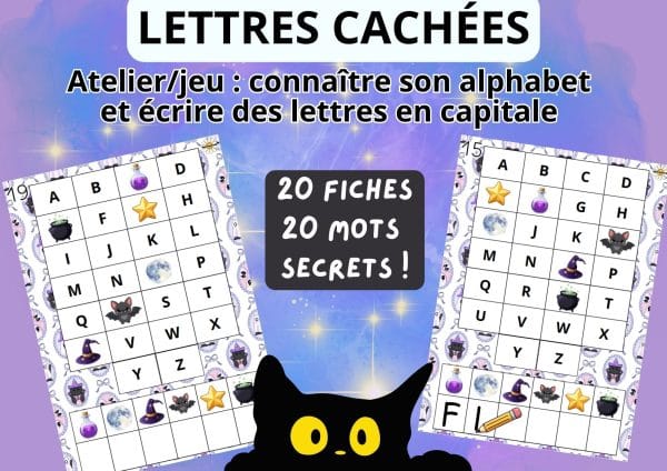 Aperçu été Alphabet 20 mots mystères capitales MS GS CP