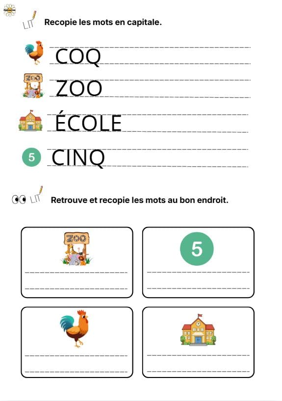 page écriture 2