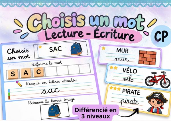 Aperçu écriture de mots CP